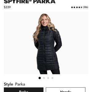 Women's Kuhl Spyfire Black Parka